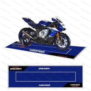 Tapis Tapis de stationnement de Moto tapis d'affichage en Polyester tapis de Moto de course tapis anti-dérapant tapis de chevet tapis d'affichage personnalisé Parking 230830