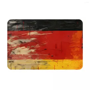 Tapis drapeau national paillasson antidérapant Allemagne peinture Texture salon chambre tapis extérieur tapis flanelle décor moderne