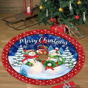 Tapis tapis pour salon Christmas Snowmane camion rouge jupe décorative arbre enveloppe de fête à fourrure douce