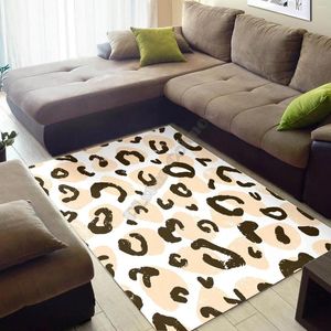 Alfombras Sexy Leopard Print Rug 3D All Over Impreso Habitación Mat Piso Antideslizante Alfombra grande Decoración del hogar