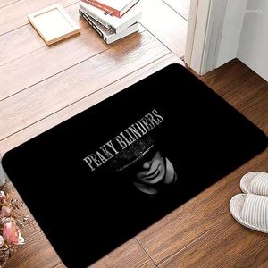 Carpets Shelby Peaky Blinders Tv Show Series Art Carpet Door Mat tapis pour le salon Bath Kitchen Floor Flannel Rapis anti-glissement
