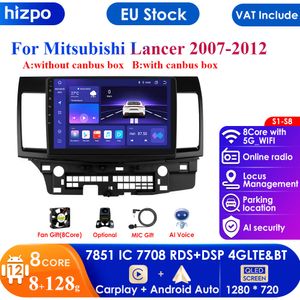 Carplay 4G Android 12 Car Radio for Mitsubishi Lancer 2007 - 2012 Multimedia Video Player 2 Din WIFI Navigation GPS Stereo DSP