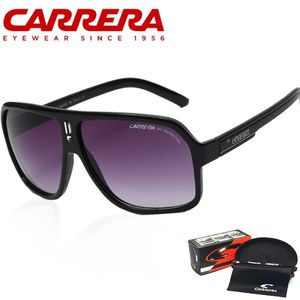 Carrera Brand Design Square Sunglasses Men Mirror Sun Glasse pour hommes Masculino Classic Fishing Driving Eyewear Male UV400