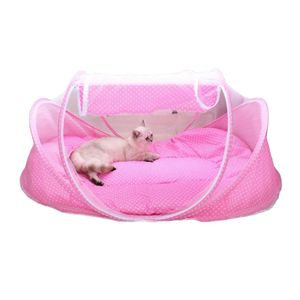 Carrier Vente chaude Tente pliable pour animaux de compagnie Chat Chien Soins infirmiers Salle d'accouchement Facile à ranger Emballé dans un sac de transport Cages pour animaux de compagnie Transporteurs d'animaux Maisons