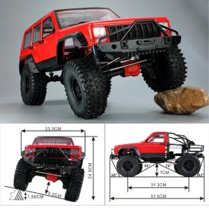 Voitures Austarhobby AX8509 1/10 Cherokee Remote Control Car 4wd 2.4 GHz RC Crawler RTR CRUMING MODELLE TOY