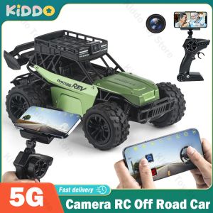 CARS RC Car 5G WiFi avec HD 1080p Application App Machine Remote Control Coupditeur 2.4G SUV Control Contrôle Crawler Rock Crawler Toys for Kids