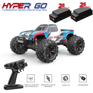 CARS RC Car MJX Hyper Go 16208/16209/16210 HighSpeed 4wd Remote Contrôle Offroad Big Wheel Truck RC Cars Toys for Adults