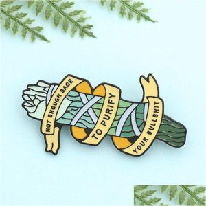 Accessoires de dessin animé S'il vous plaît ne parlez pas de bêtises créatives abstraites en alliage de mer broche goutte à goutte drôle émail épinglette collier broches Badge goutte DH17J