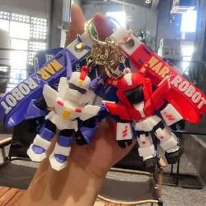 Cartoon y anime genuino Mech Vick, Rand Robot Keychain, Decoración de mochila personalizada, colgante de automóviles minimalistas