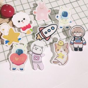 Bonitos alfileres de dibujos animados, broches de animales, insignia de oso conejo personalizado, broche para niña, mochila para niños, ropa, broches de solapa, regalo de joyería