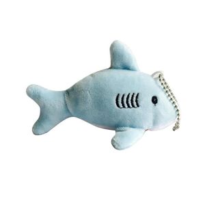 Animal de bande dessinée Mini requin en peluche porte-clés jouets porte-clés sac pendentif enfants cadeaux