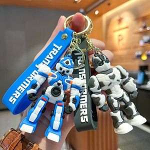 Cartoon Anime Keychain Optimus Autobots Key Chain Charm Charm Luggage Accessoires Toy cadeau
