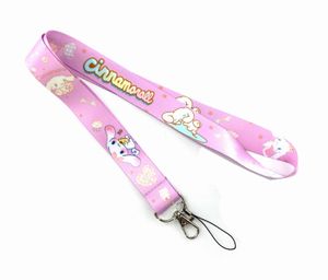 Étui à sangles pour téléphone portable Cinnamoroll My Melody, cordon pour clés, breloque tour de cou, carte d'identité, porte-badge, cordon de clé, ruban, porte-clés, corde à suspendre