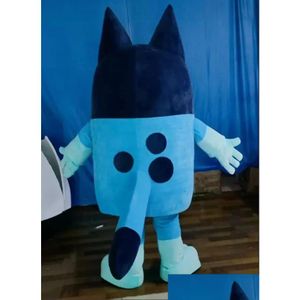 Vêtements de dessin animé Le costume de mascotte de chien de bingo Adt Tenue de personnage Attrayant Plan de costume Plan d'anniversaire Cadeau266S Meilleure qualité Drop Livraison B Otbwa