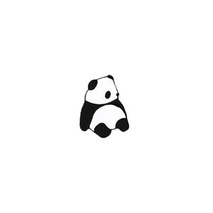 Dessin animé mignon petit panda broche créatif dos panier chaîne alliage émail Badge broche enfants cadeau