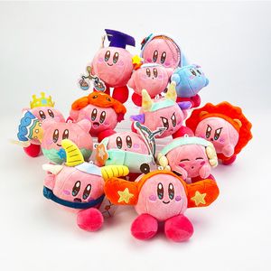 Jeu de dessin animé figurines d'action Kirby sangle peluche poupée enfants 12 signes du zodiaque sac d'école pendentif belle peluche jouet