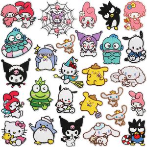 Iron de dessin animé sur des patchs mignons kawaii dessin animé caricaturé patch brodé coudre sur des accessoires artisanaux de bricolage appliques pour veste de vêtements pour enfants chapeau sac à dos