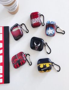 Cartoon Ironman Superman Spider High-Quality Case pour AirPods Pro Accessoires Earbuds sans fil Bluetooth Earphone Protective Cover3242214