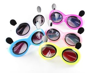 Dessin animé Kungfu Panda lunettes de soleil pour enfants mignon cadre rond enfants lunettes 5 couleurs bébé lunettes UV400 en gros