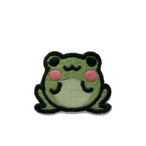 Cartoon Petit Notions de couture de grenouille patchs Patchs de broderie sur badge pour sac à linge Sac de petite taille Patch personnalisé