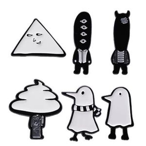 Broches en émail de dessin animé Oyasumi Punpun, Animal personnalisé, vente en gros, joli nuage d'oiseau, cadeaux de revers, broche Punk de bonne nuit, bijoux