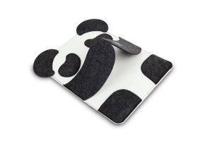 Dessin animé panda feutre sac pour ordinateur portable 13/14 pouces ordinateur portable sac étui livraison directe peut être personnalisé en ajoutant un logo