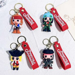 Porte-clés de dessin animé Pirates des caraïbes, poupée exquise, pendentif de clé de voiture, sac à dos de Couple suspendu, petit cadeau