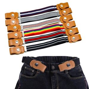Cintura elastica senza fibbia per bambini con stampa di cartoni animati Cintura per bambini Cinture per ragazzi e ragazze per abito Jeans Pantaloni Cintura regolabile per bambini