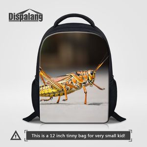 Mochila con estampado de dibujos animados para niños, bolso escolar de diseño único con insectos para niños en edad preescolar, mochilas de jardín de infantes con mariposas y animales Childre170i