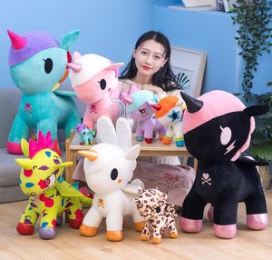 Cartoon Luche Plush Unicorn Toys Animal Doll Crossdressing Anime Rabbit Leopard Doll 10 Styles to Children039s Birthday Gift4622867