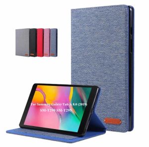 Case pour Samsung Galaxy Tab A 8 A8 2019 2021 Case Cowboy Flip Stand Soft Silicon Tablet Cover for Funda Tab A8 SM X200 X205 T290 Case