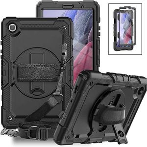 Samsung Galaxy Tab A8 10.5 Case 2022 with Screen Protector and Handle Strap - SM-X200/X205/X207 - [Your Choice of Color]
