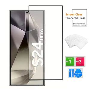 3D Case courbe Fidèle du verre trempé à la colle sur écran d'écran de protecteur pour Samsung Galaxy S24 Ultra S23 Plus S22 S21 S20 S10 S9 S8 Note 20 Prise en charge de l'empreinte digitale HD Clear