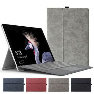 Boîtier de clavier pour Microsoft Surface Pro 9 8 x 13 pouces PU en cuir Pu Stand Cover pour Surface Pro 7 7Plus 6 5 4 12,3 '' GO 2 3