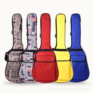 Caisses sacs de guitare 40/41 pouces de 6 mm d'éponge à éponge à éponge Sac de concert sac à dos couverture de guitare imperméable oxford avec sangle d'épaule