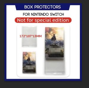 Caisses Box Sleeve Protector for Switch Games Case personnalisé Clai Clear Plastic Protection