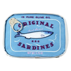 Caisses Sac de voyage de bain de style sardines en conserve Sac de toilette mignon Creative Portable Fashion Zipper multifonction pour les vacances le week-end
