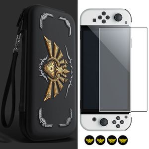 Étuis Housses Sacs Untuk Switch Switch Tas Penyimpanan Konsol OLED Tema Game untuk Shekah Slate Casing Keras Tahan Air dengan 10 Slot Kartu 230517