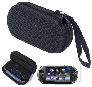 Cas pour PS Vita 1000, PSV 2000 Portage de sacs de rangement Case d'organisateur de voyage portable avec un film de protecteurs d'écran en verre trempé HD