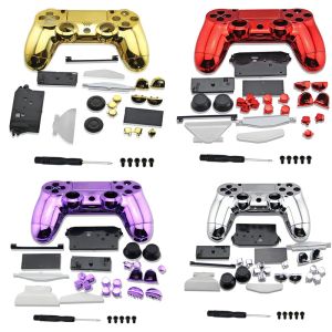 Cas pour PS4 Playstation 4 Contrôleur JDM 001 JDM 011 Platage de logement complet Cadre de coque de logement complet avec boutons Accessoires de jeu