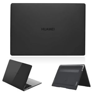 Cas Case d'ordinateur portable pour Huawei MateBook D14 / D15 / 13/14 / MagicBook 14/15 / Pro 16.1 / X14 / X15 / MATEBOOK X PRO / X 2020 MATTE Black Hard Shell Hard Shell