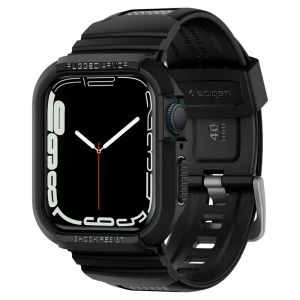 Étuis de luxe marque coréenne Spigen robuste Armor Pro Allinone boîtier de montre + bracelet de montre pour Apple Watch SE 4 5 6 7 couverture 40/41/44/45mm