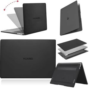 Casos Case de laptop mate para Huawei MateBook D14 D15/13/14/MateBook x Pro/X 2020/Magicbook 14/15/Pro 16.1/x 14/x 15 Black duro concha