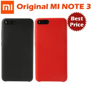 Cas d'origine xiaomi mi note 3 couverture de cas xiaomi note3 couverture arrière couverture de tissu de bord silicone