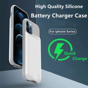 Cas Case Smart Battery pour iPhone 14 13 12 11 Pro Max Portable Power Bank Charging Charging Cover pour iPhone XS Max XR 7 8 Plus SE2