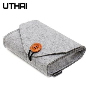 Cas Uthai T29 Portable 2.5'HDD Case de rangement Sac de rangement pour MacBook Charger Mouse Mobile Power Bank Accessoires numériques Protéger le sac