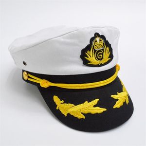 Casquette navale en coton décontracté pour hommes femmes mode casquette de capitaine casquettes uniformes chapeaux militaires marin casquette de l'armée pour unisexe GH-236334O
