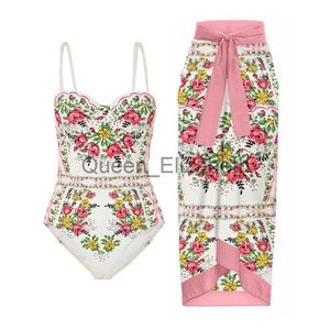 Vestidos casuales Mujer Retro Mujer Traje de baño de una pieza Falda Cubrir Bikini de lujo Diseñador Traje de baño Vintage Sinwear Surf Wear Summer J230614