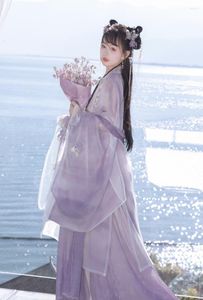 Robes décontractées Robe Hanfu Femmes Ensemble traditionnel chinois ancien Femme Fée Cosplay Outfit Ensembles Violet Femme