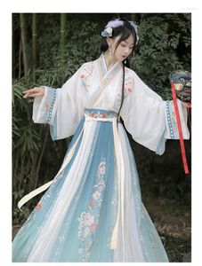 Robes décontractées Hanfu Robe Femmes Ancienne Chinoise Traditionnelle Ensemble Femme Fée Cosplay Costume Outfit Été Vert Clair